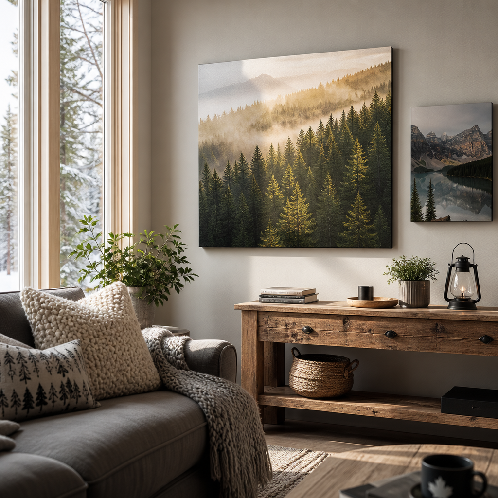 The Texture of Home: How Canvas Prints Add Depth and Warmth to Canadian Interiors