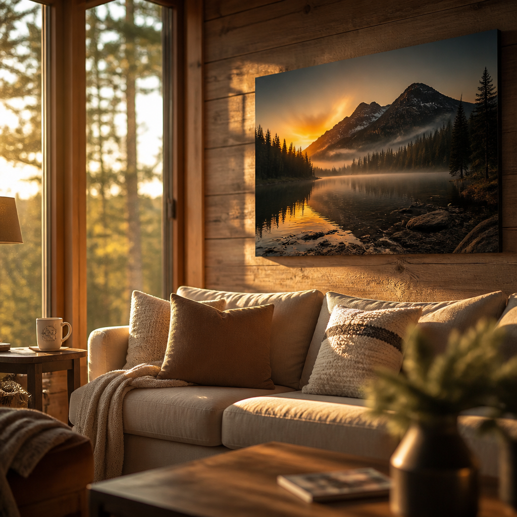 The Light Within: How Canvas Prints Transform the Golden Hour of Canadian Evenings