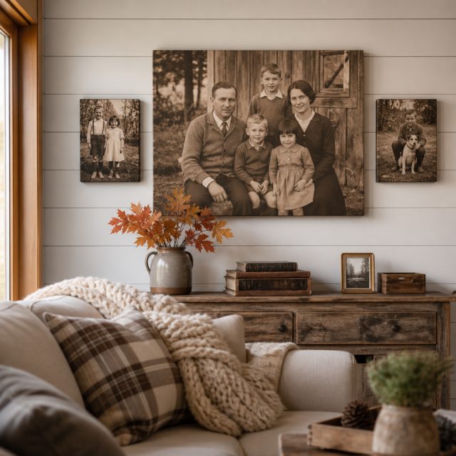 From Basement to Gallery: How to Turn Old Family Photos into Canadian Canvas Art
