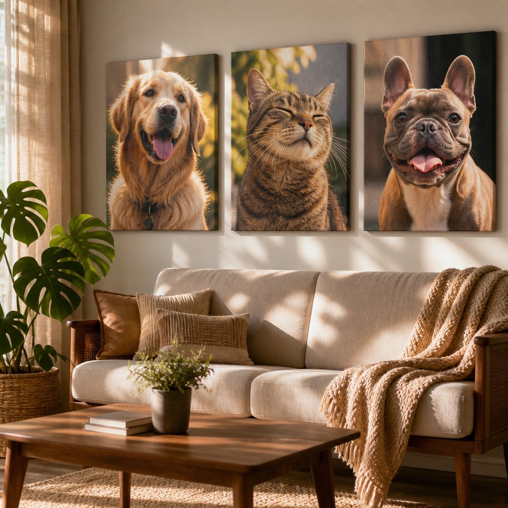 Beyond the Frame: How Canvas Prints Turn Your Pet's Personality into Timeless Wall Art