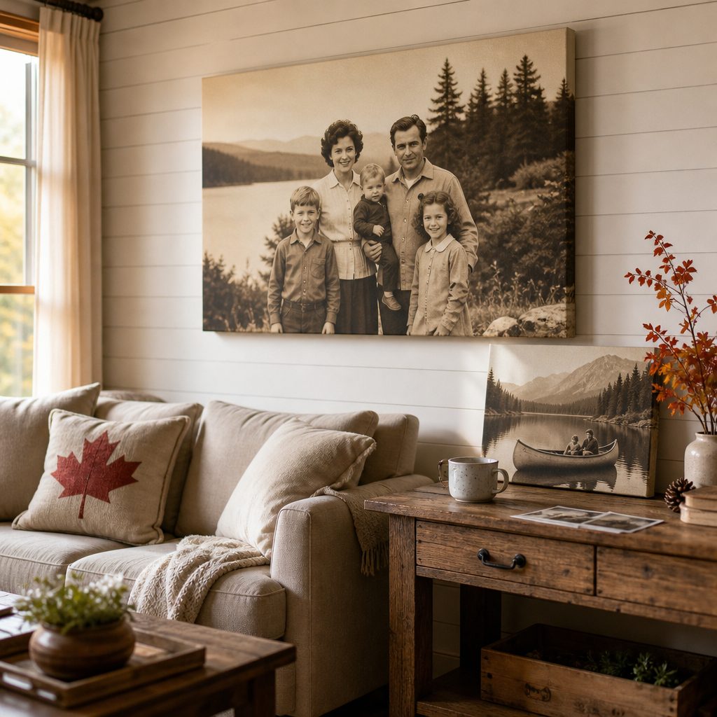 The Ultimate Guide to Preserving Family Memories: Turning Old Photos into Canadian Canvas Art