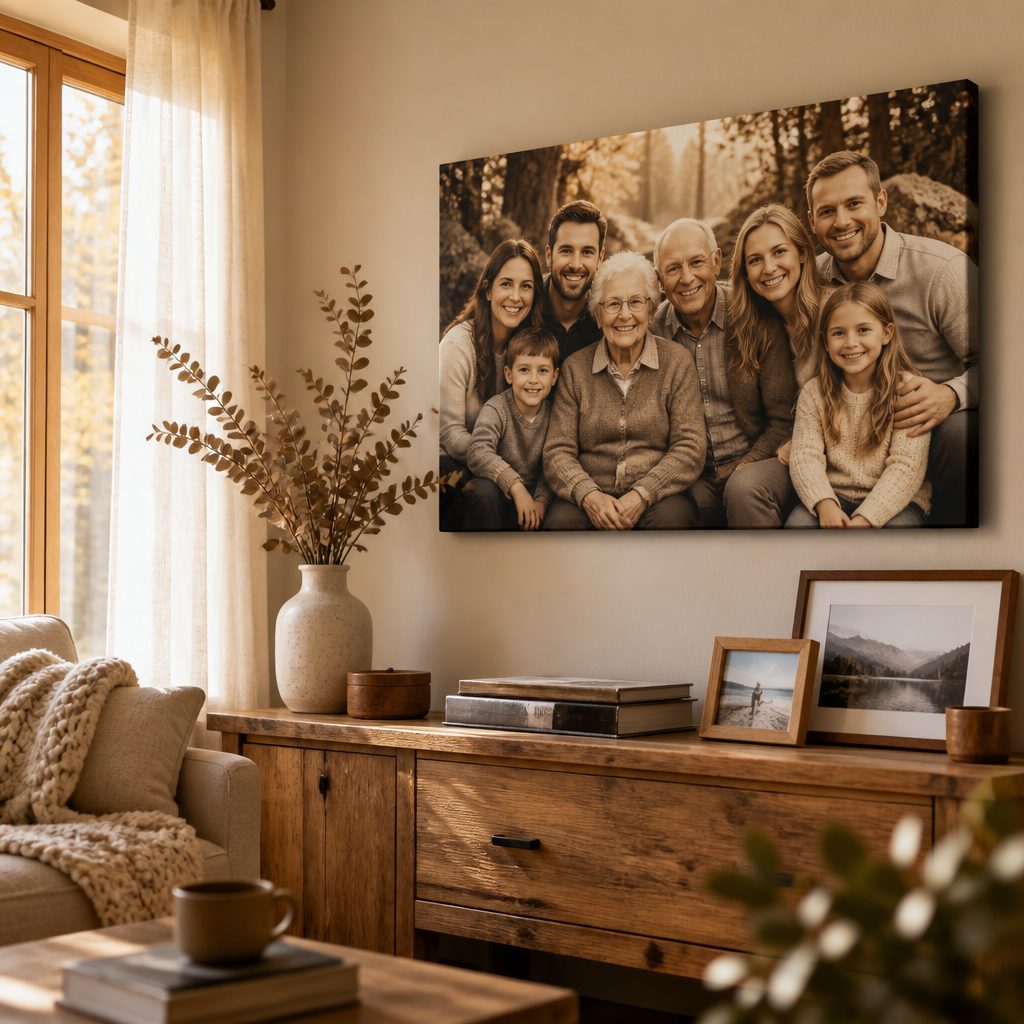 The Memory Keepers: How Canvas Prints Turn Family Photos into Heirloom Art in Canadian Homes
