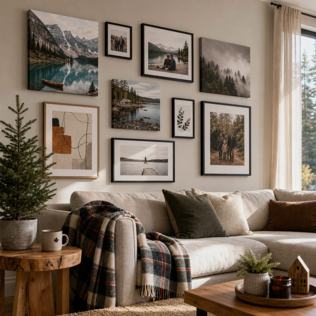 How to Create a Gallery Wall with Canvas Prints in Your Canadian Home