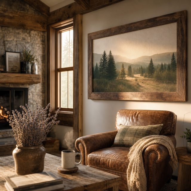 The Warmth of Wood: How Canvas Prints Complement Rustic and Farmhouse Décor