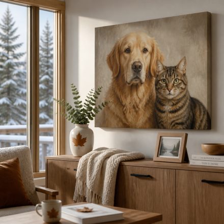 Pet Portraits on Canvas: How to Turn Your Furry Friend into Timeless Canadian Wall Art