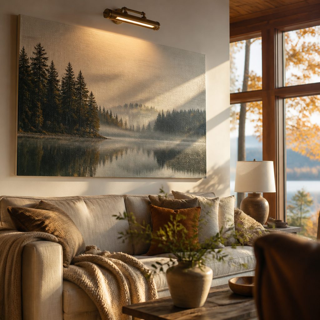 Lighting Matters: How to Choose and Display Canvas Prints for Every Room in Your Canadian Home